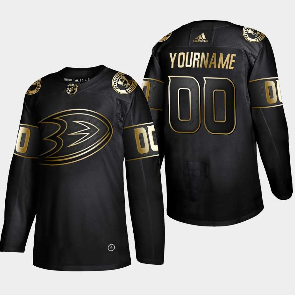 Ducks Customized Black Gold Adidas Jersey,We sell and wholesale Ducks Customized Black Gold Adidas Jersey on line form chian!